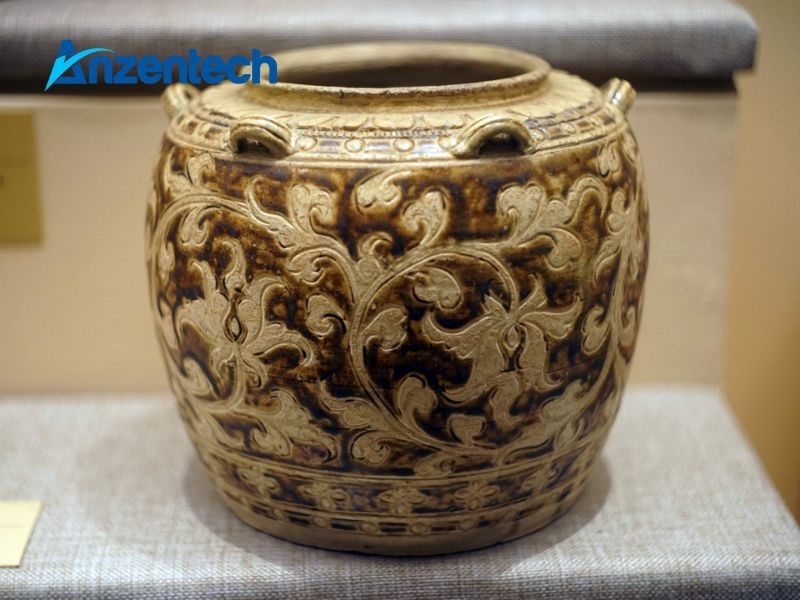 Bỏ túi ý tưởng thiết kế độc đáo kết hợp nhà lắp ghép với góc trưng bày bình gốm