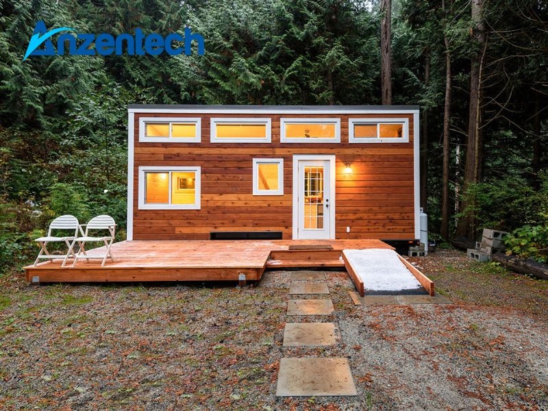Tận hưởng không gian xanh với nhà lắp ghép cabin kính trên đồi hiện đại, tiết kiệm