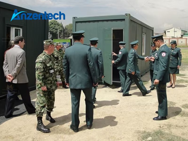Top 2 mẫu nhà lắp ghép doanh trại dã chiến thi công siêu tốc, tiết kiệm chi phí 